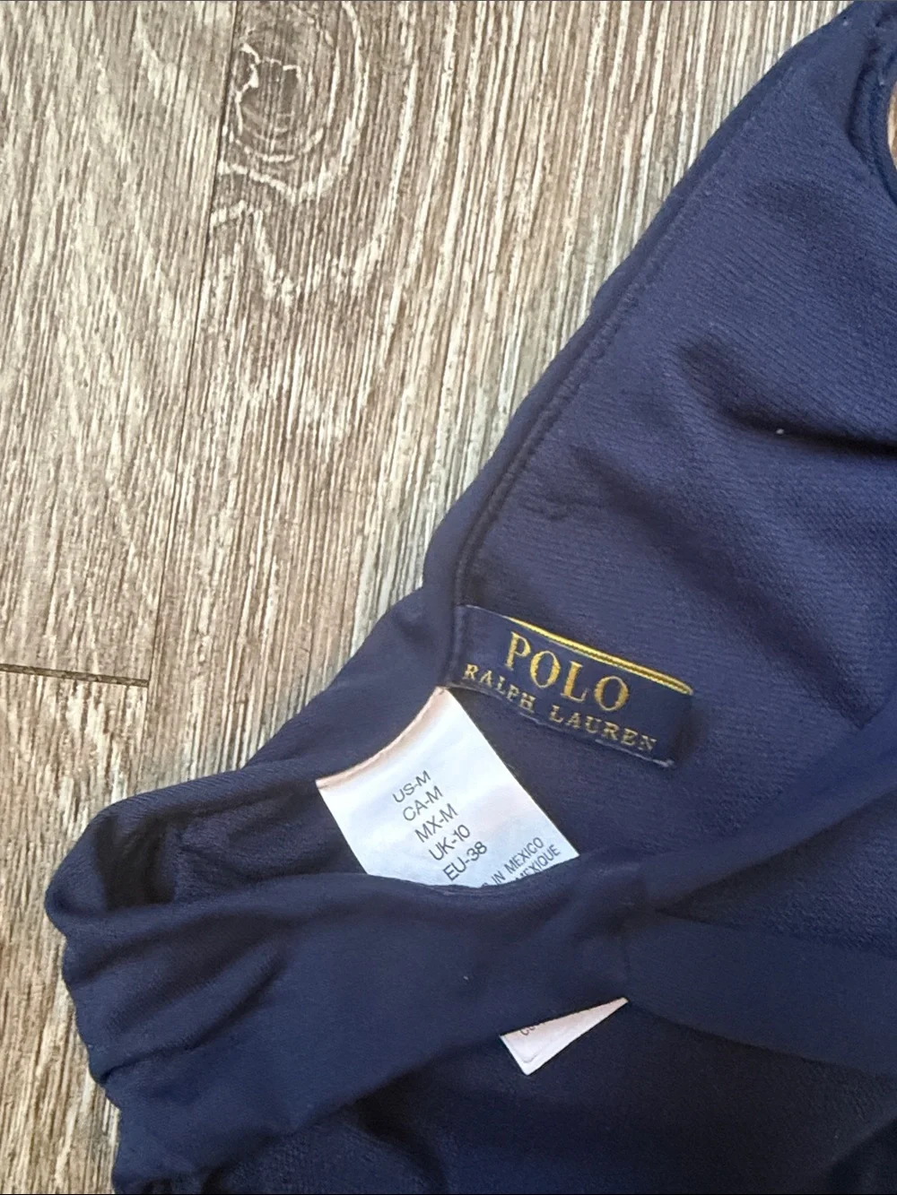 Polo Ralph Lauren Martinique  One Piece Swimsuit medium navy blue medium
